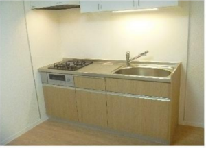 板橋区栄町、中古マンションのキッチン画像です