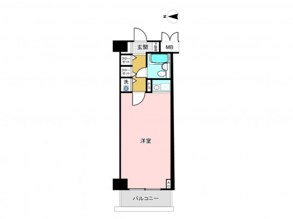 板橋区大山町、中古マンションの間取り画像です