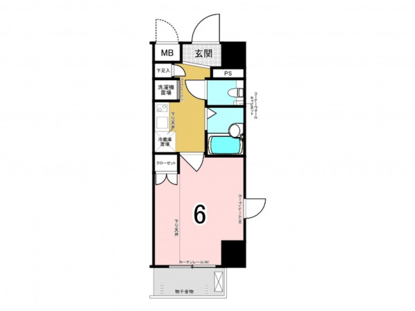 板橋区大和町、中古マンションの間取り画像です