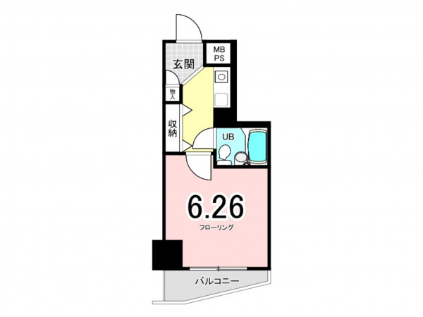 板橋区熊野町、中古マンションの間取り画像です