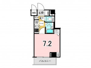 板橋区中板橋、中古マンションの間取り画像です