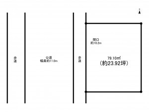 板橋区赤塚、土地の間取り画像です