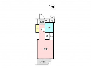 板橋区板橋、中古マンションの間取り画像です