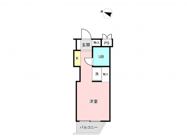板橋区板橋、中古マンションの間取り画像です
