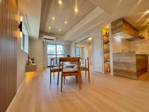 板橋区南町、中古マンションの居間画像です