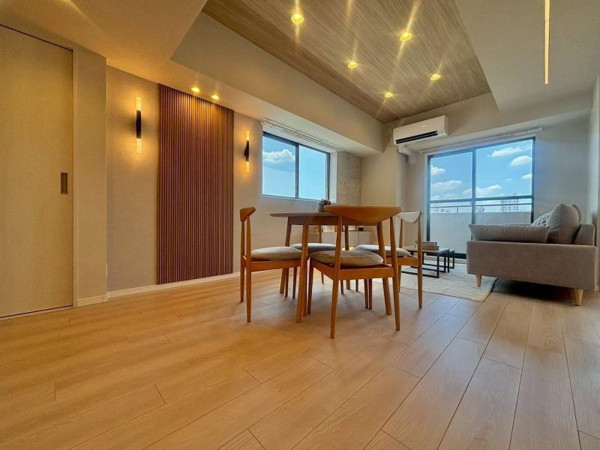 板橋区南町、中古マンションの居間画像です