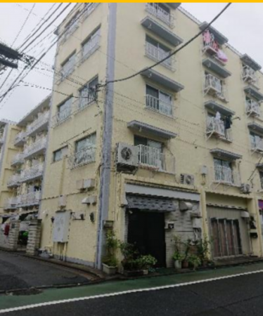 板橋区弥生町、中古マンションの外観画像です