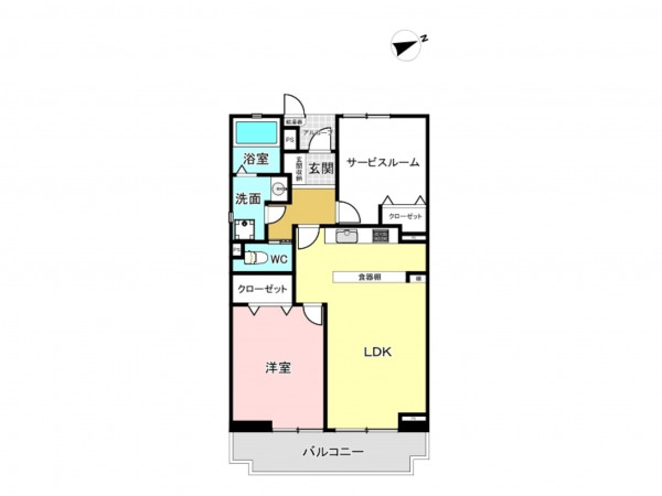 板橋区徳丸、中古マンションの間取り画像です