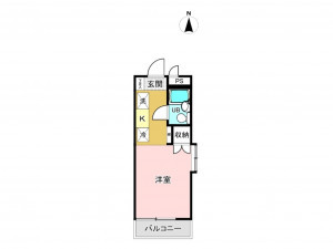 板橋区徳丸、中古マンションの間取り画像です