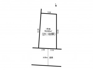 板橋区東新町、土地の間取り画像です