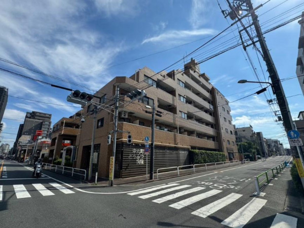 板橋区中丸町、中古マンションの外観画像です