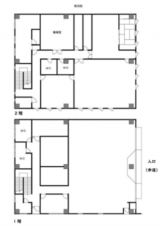 板橋区徳丸、収益物件/店舗の間取り画像です