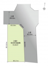 板橋区大谷口、土地の間取り画像です