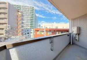 板橋区本町、中古マンションのバルコニー画像です