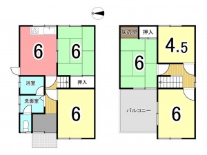 枚方市長尾西町、土地の間取り画像です