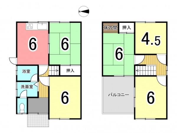 枚方市長尾西町、土地の間取り画像です