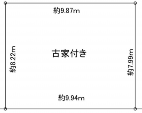 枚方市長尾谷町、土地の間取り画像です