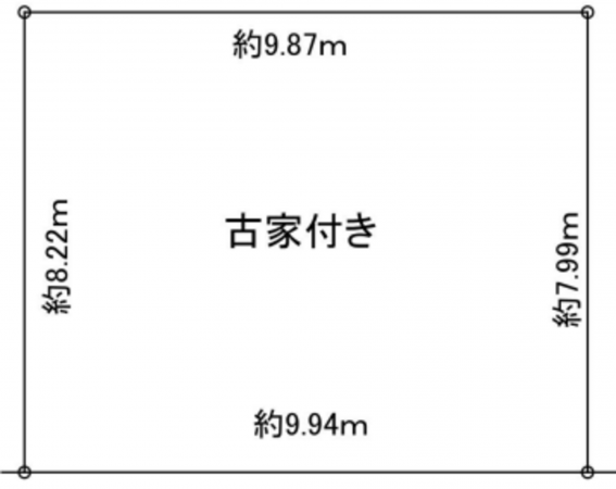 枚方市長尾谷町、土地の間取り画像です