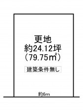京田辺市薪、土地の間取り画像です