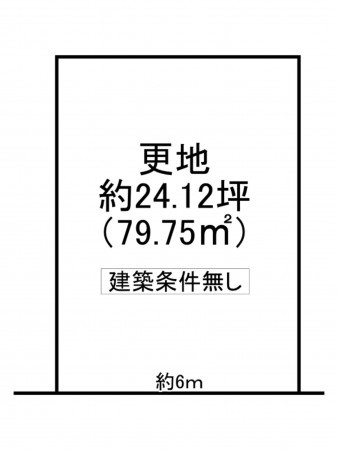京田辺市薪、土地の間取り画像です