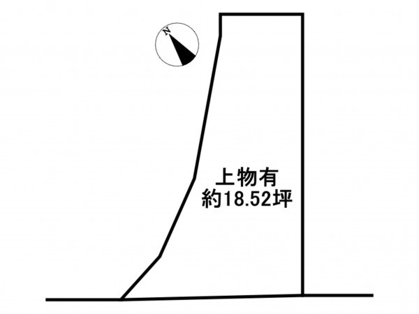 枚方市長尾東町、土地の間取り画像です