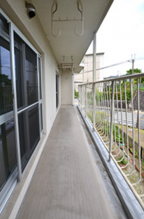 枚方市藤阪西町、中古マンションのバルコニー画像です