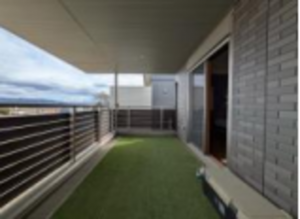 京田辺市大住、中古一戸建てのバルコニー画像です