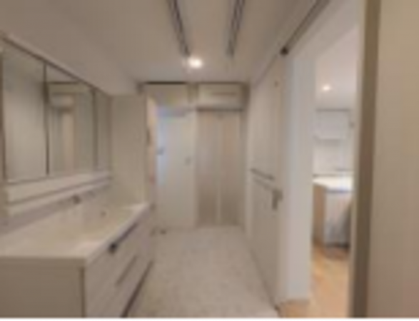 京田辺市大住、中古一戸建ての洗面画像です