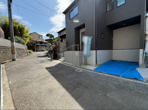 枚方市藤阪北町、新築一戸建ての外観画像です