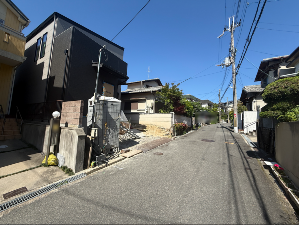 枚方市藤阪中町、新築一戸建ての外観画像です