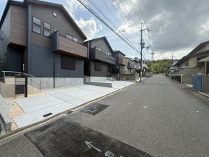 枚方市長尾東町、新築一戸建ての外観画像です