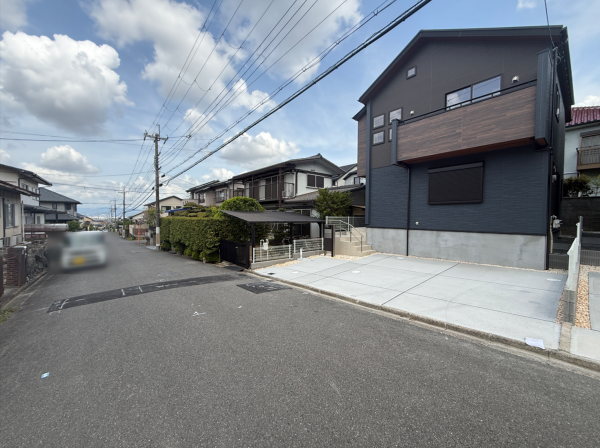 枚方市長尾東町、新築一戸建ての外観画像です