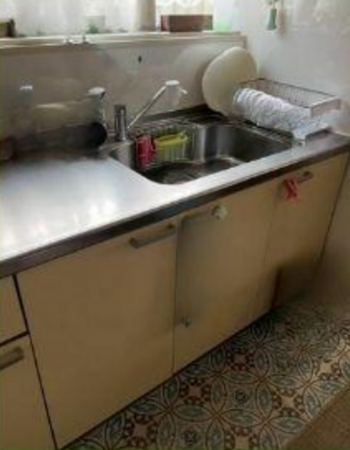 枚方市長尾家具町、中古一戸建てのキッチン画像です