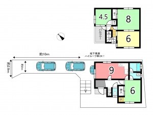 枚方市招提大谷、中古一戸建ての間取り画像です