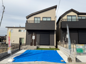 枚方市長尾東町、新築一戸建ての外観画像です