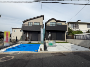 枚方市長尾東町、新築一戸建ての外観画像です