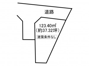 枚方市長尾元町、土地の間取り画像です