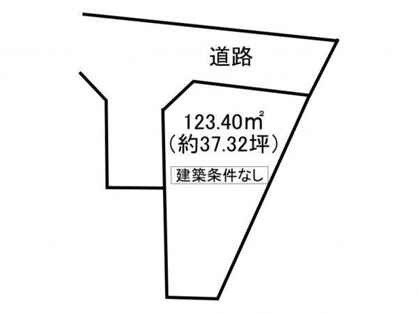枚方市長尾元町、土地の間取り画像です