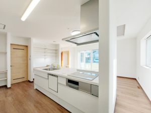 枚方市津田北町、新築一戸建てのキッチン画像です