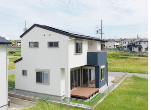 枚方市津田北町、新築一戸建ての外観画像です