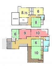 京田辺市大住、中古一戸建ての間取り画像です