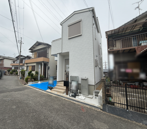 枚方市長尾西町、新築一戸建ての外観画像です
