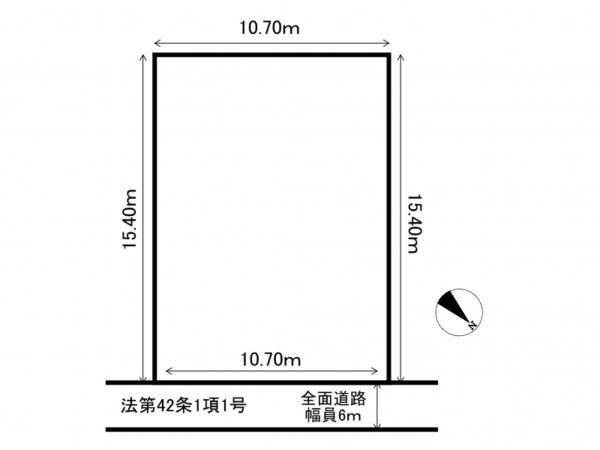 枚方市杉山手、土地の間取り画像です