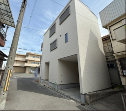 枚方市春日元町、新築一戸建ての外観画像です