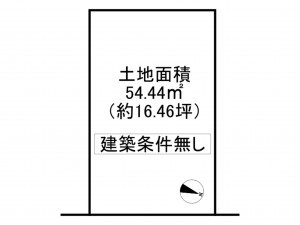 枚方市長尾家具町、土地の間取り画像です