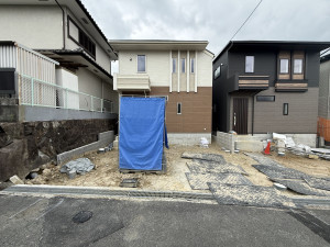 枚方市長尾東町、新築一戸建ての外観画像です
