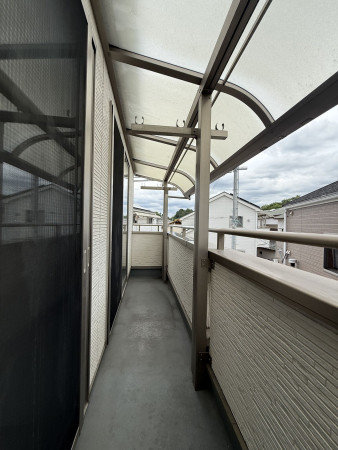 枚方市長尾台、中古一戸建てのバルコニー画像です