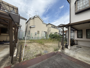 交野市幾野、土地の前面道路を含む現地写真画像です