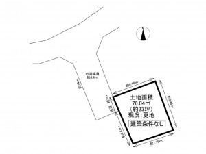交野市幾野、土地の間取り画像です