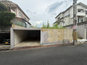 交野市星田、土地の前面道路を含む現地写真画像です